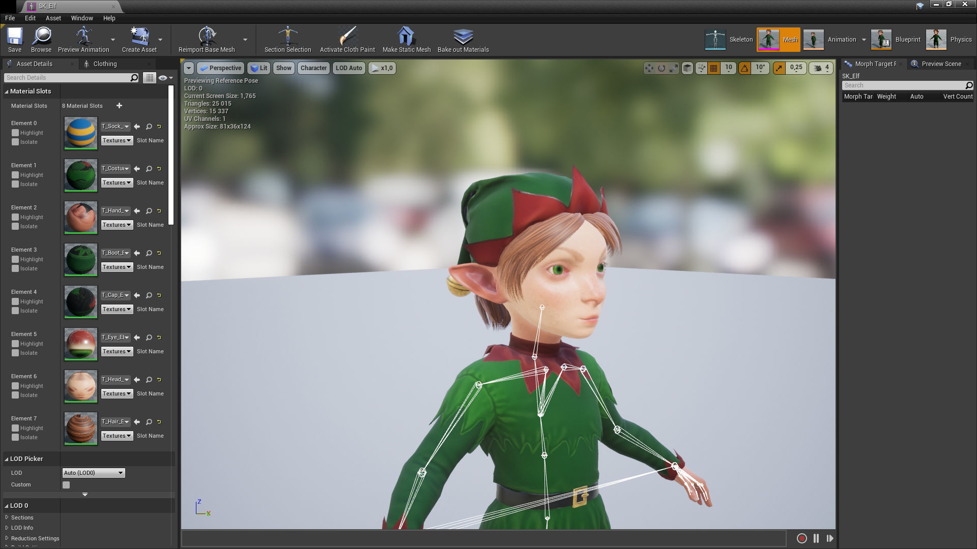 Christmas Elf Low-poly 3D model_13