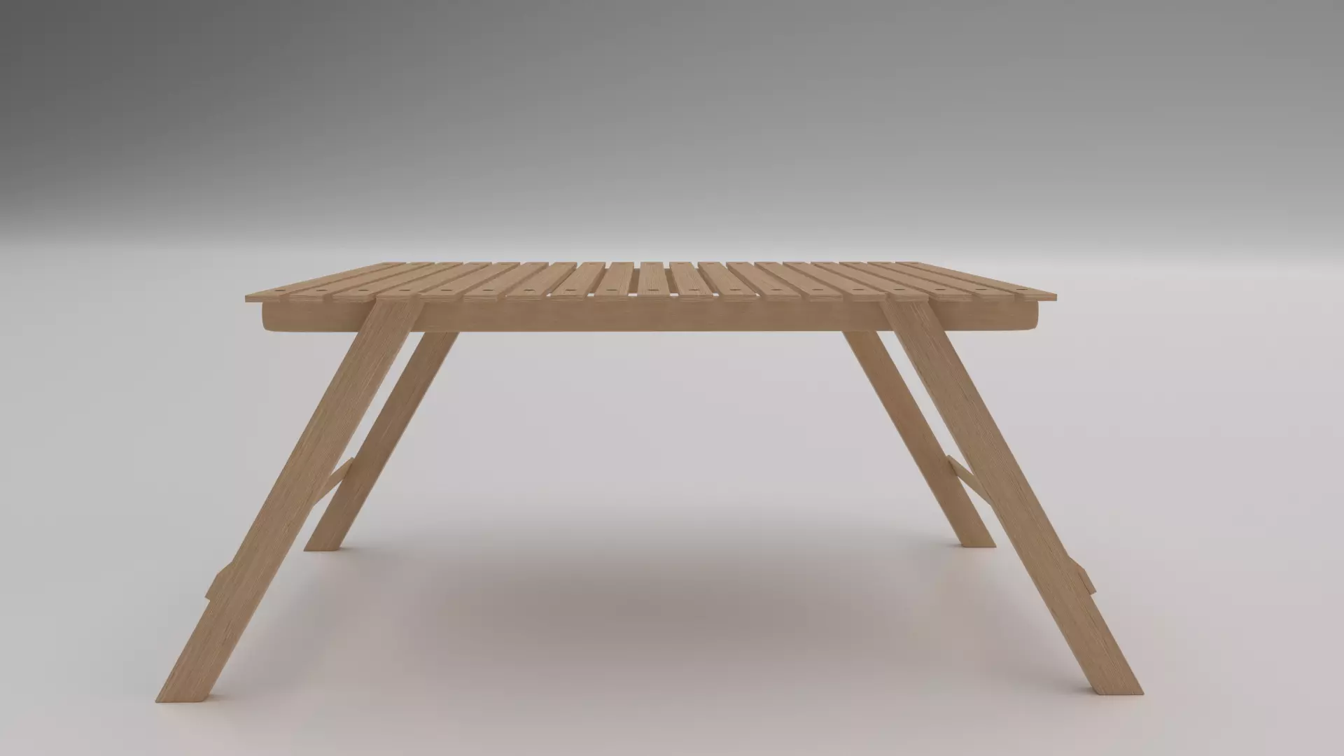 Beach table Free 3D model_0