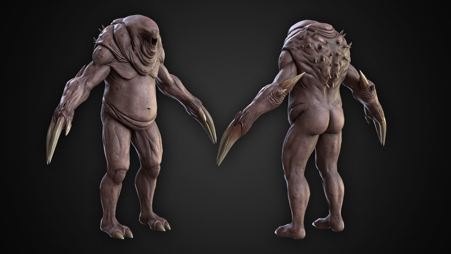 Fat Ripper Low-poly 3D model_5