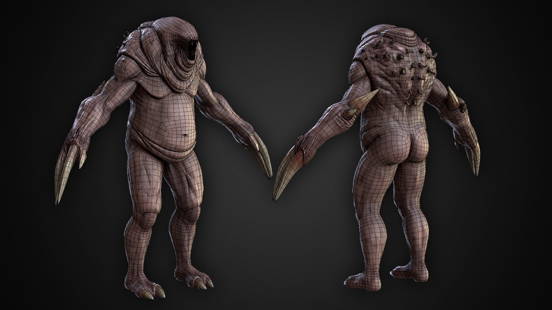 Fat Ripper Low-poly 3D model_6