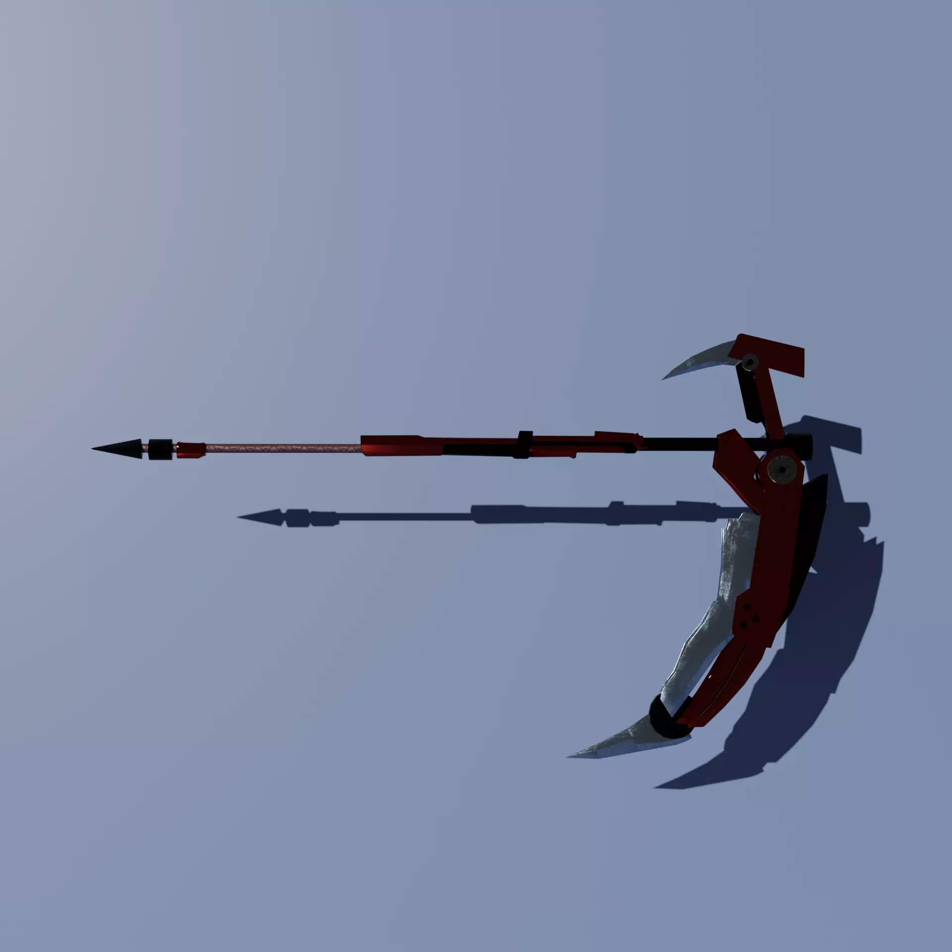 Sci-Fi Scythe Weapon PBR low-poly Free low-poly 3D model_0