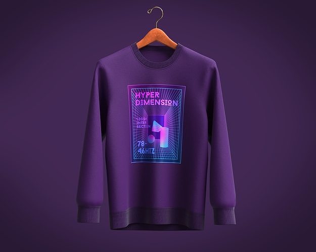 Sweatshirt-HYPER DIMENSION 3D model
