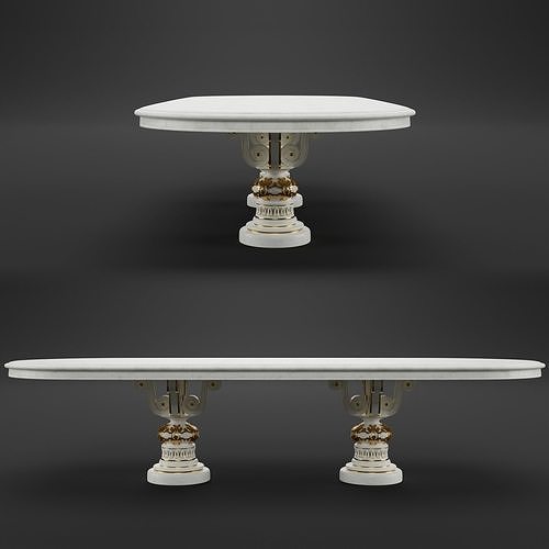 Table Classical Free 3D model