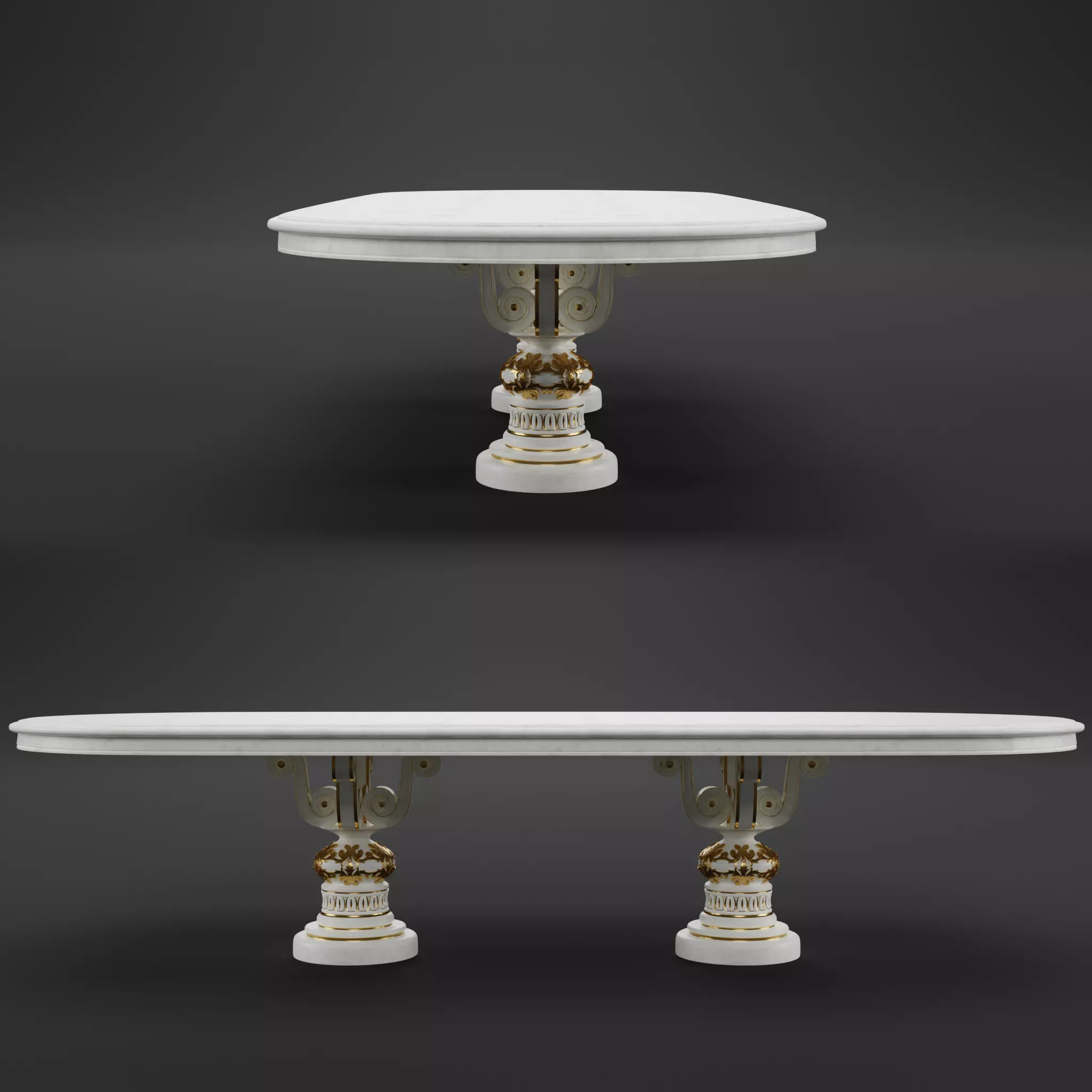 Table Classical Free 3D model
