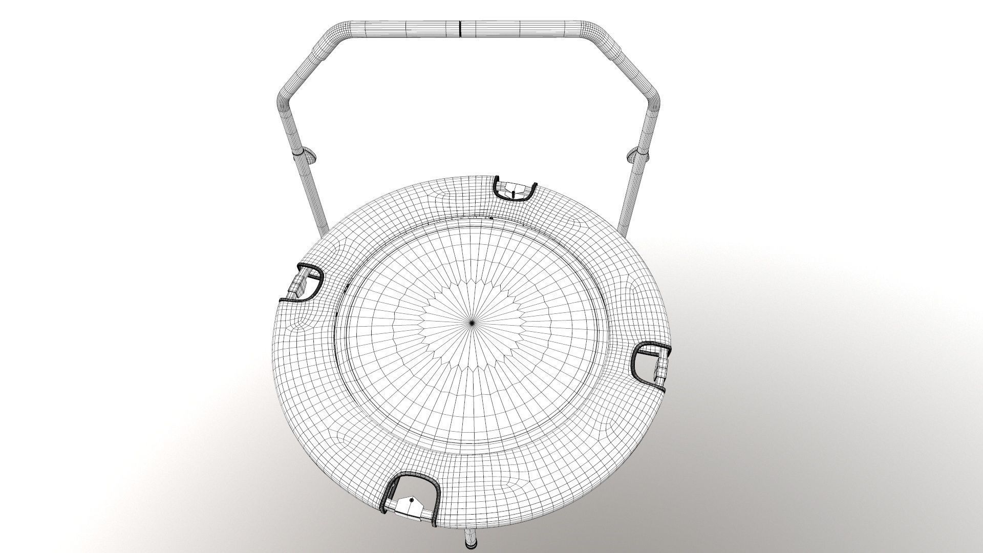 Mini Trampoline Foldable 3D model_19