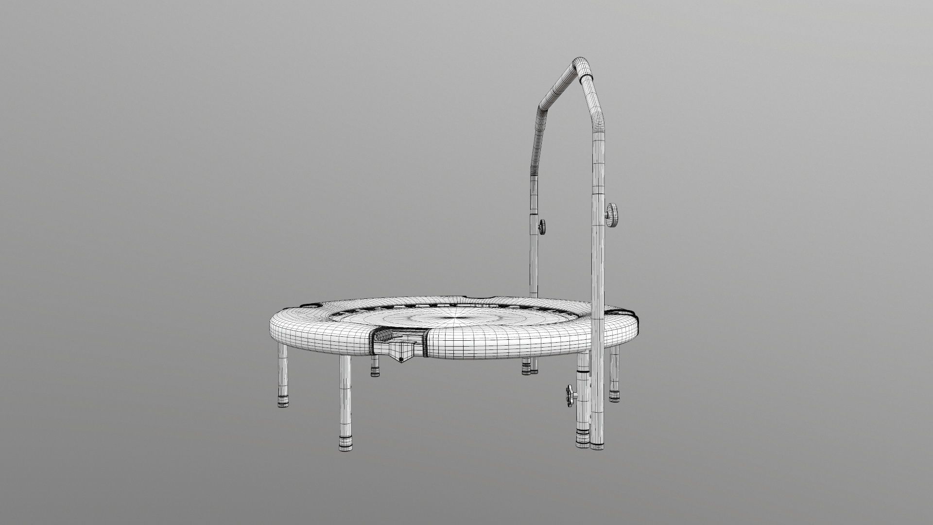 Mini Trampoline Foldable 3D model_24