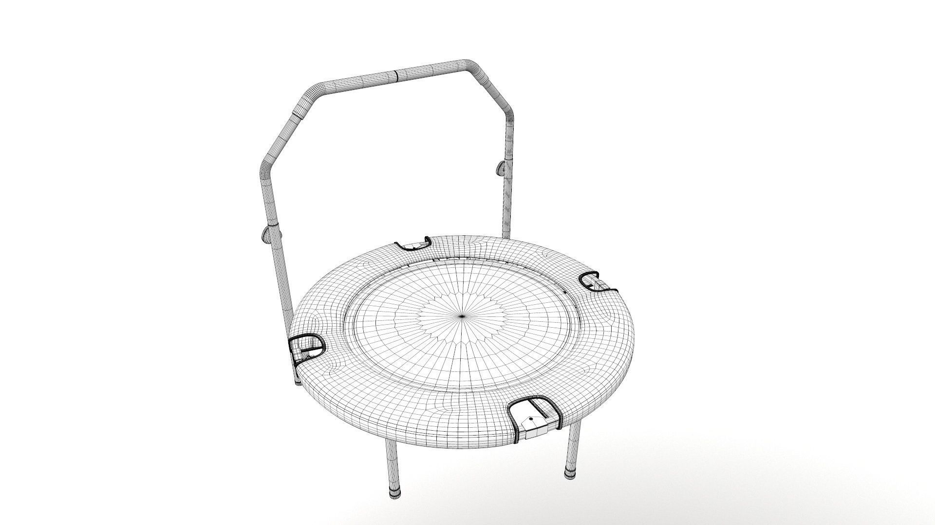 Mini Trampoline Foldable 3D model_20