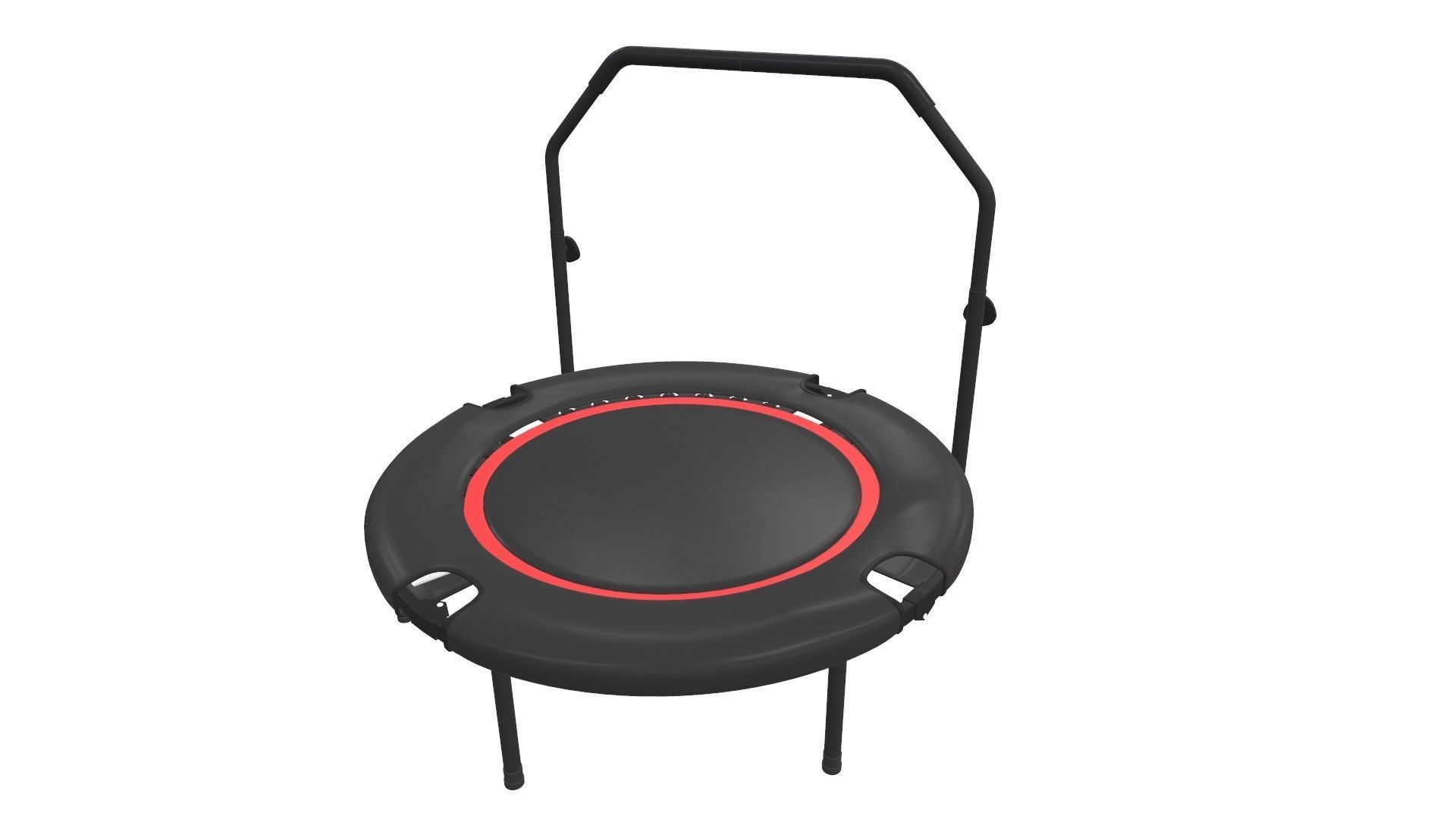 Mini Trampoline Foldable 3D model_2