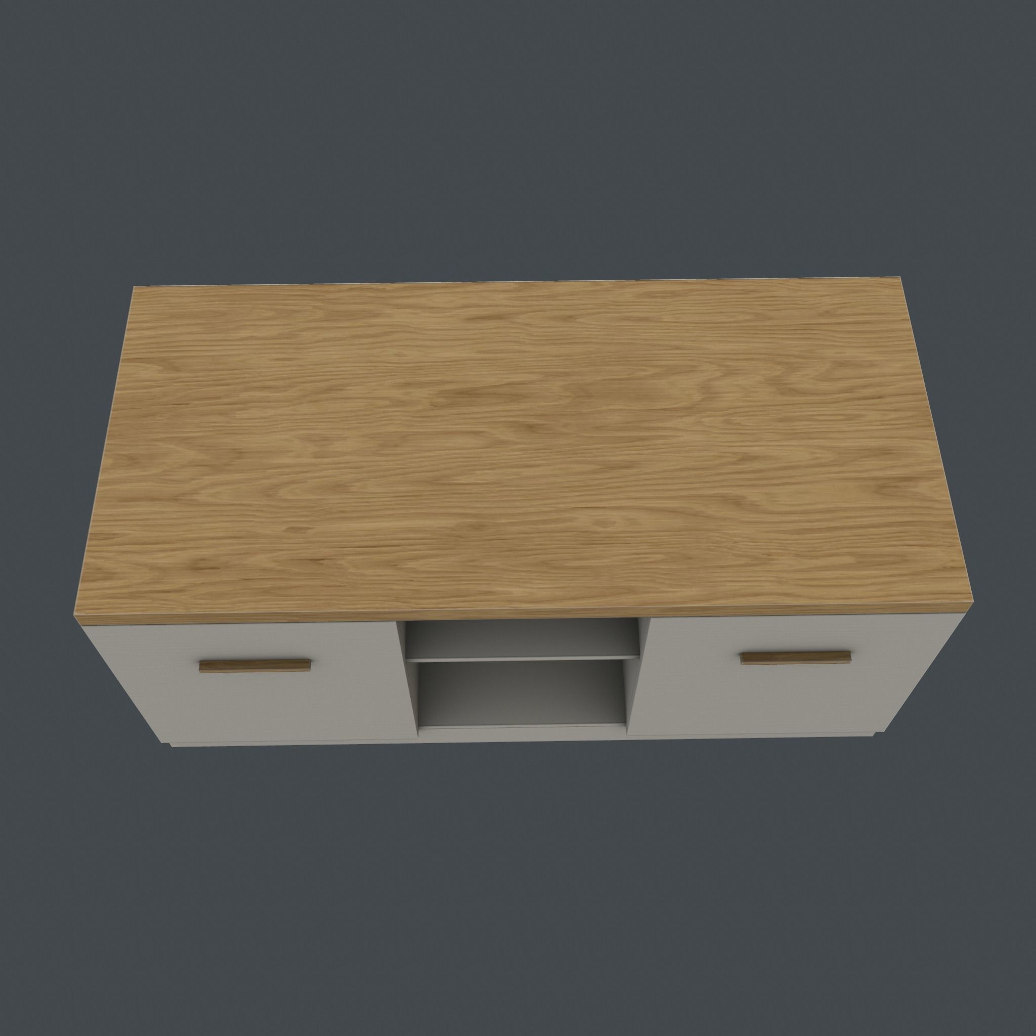TV stand Free low-poly 3D model_9