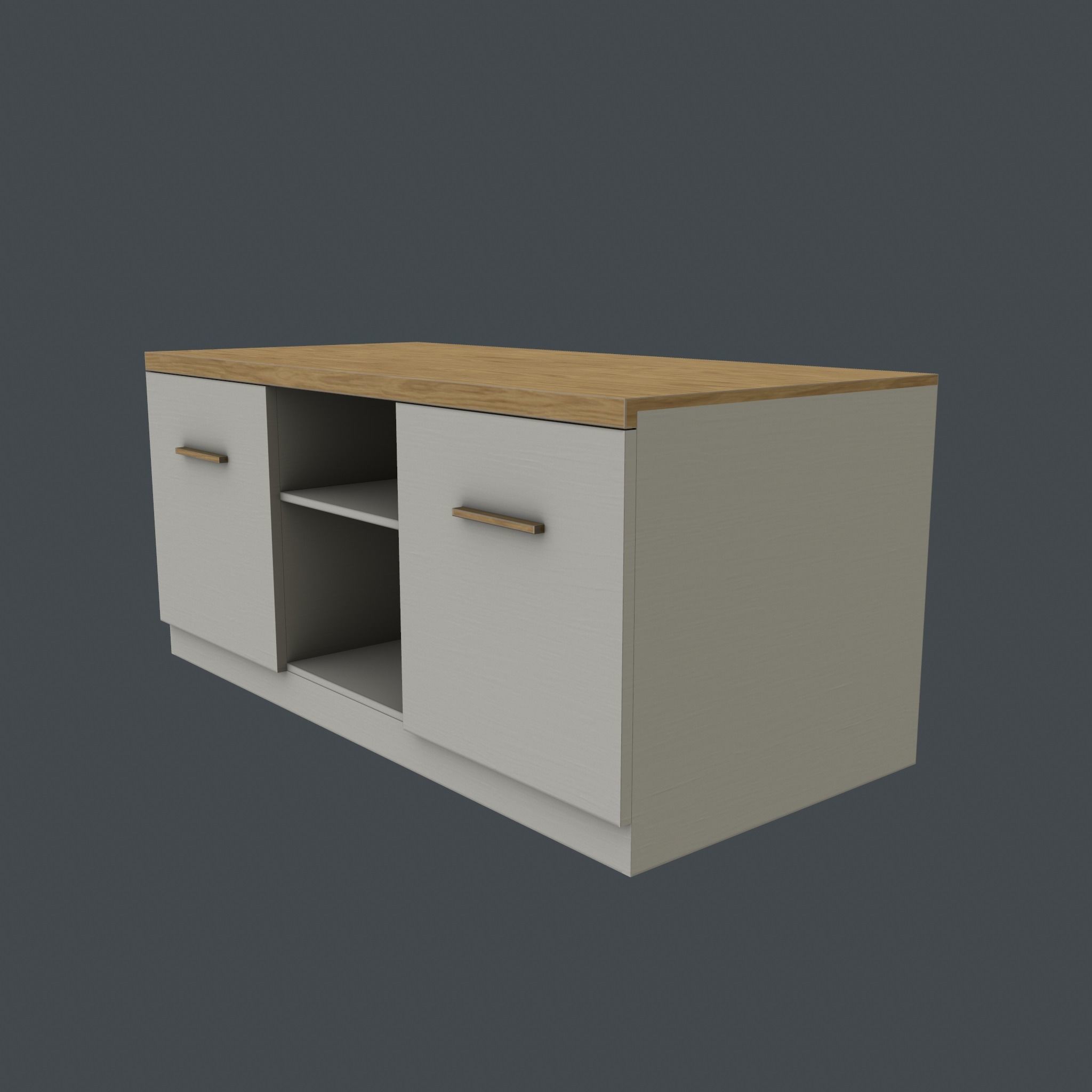 TV stand Free low-poly 3D model_6