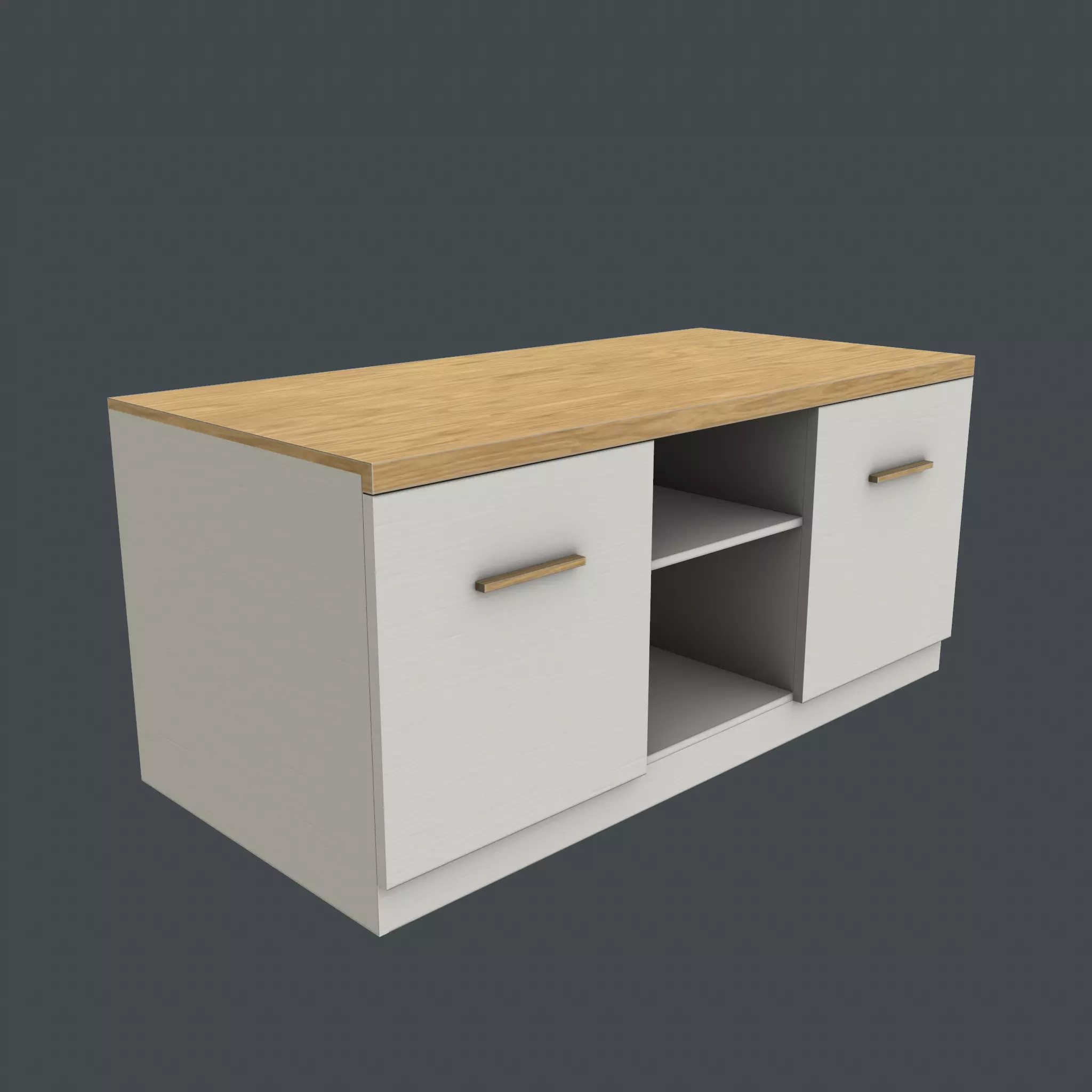 TV stand Free low-poly 3D model_0