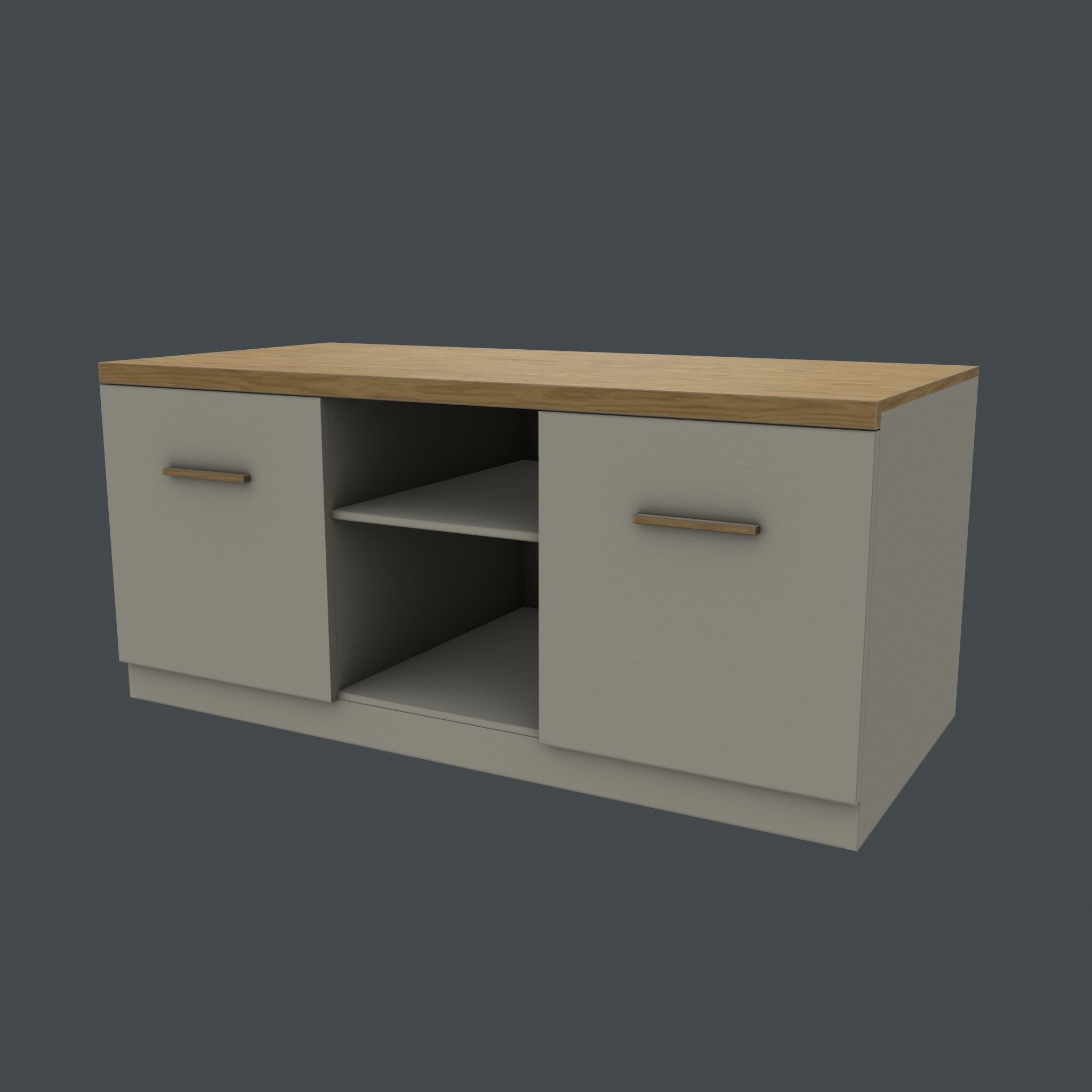 TV stand Free low-poly 3D model_4