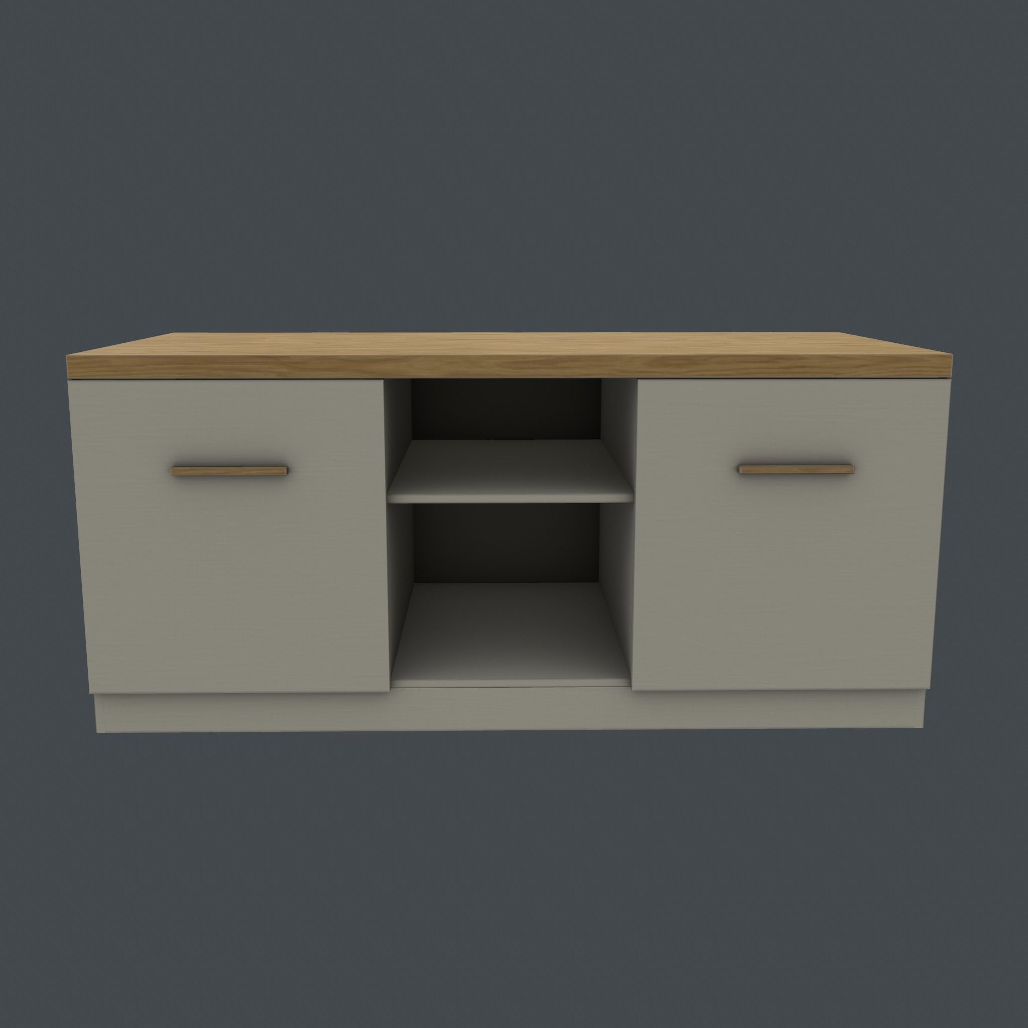 TV stand Free low-poly 3D model_2
