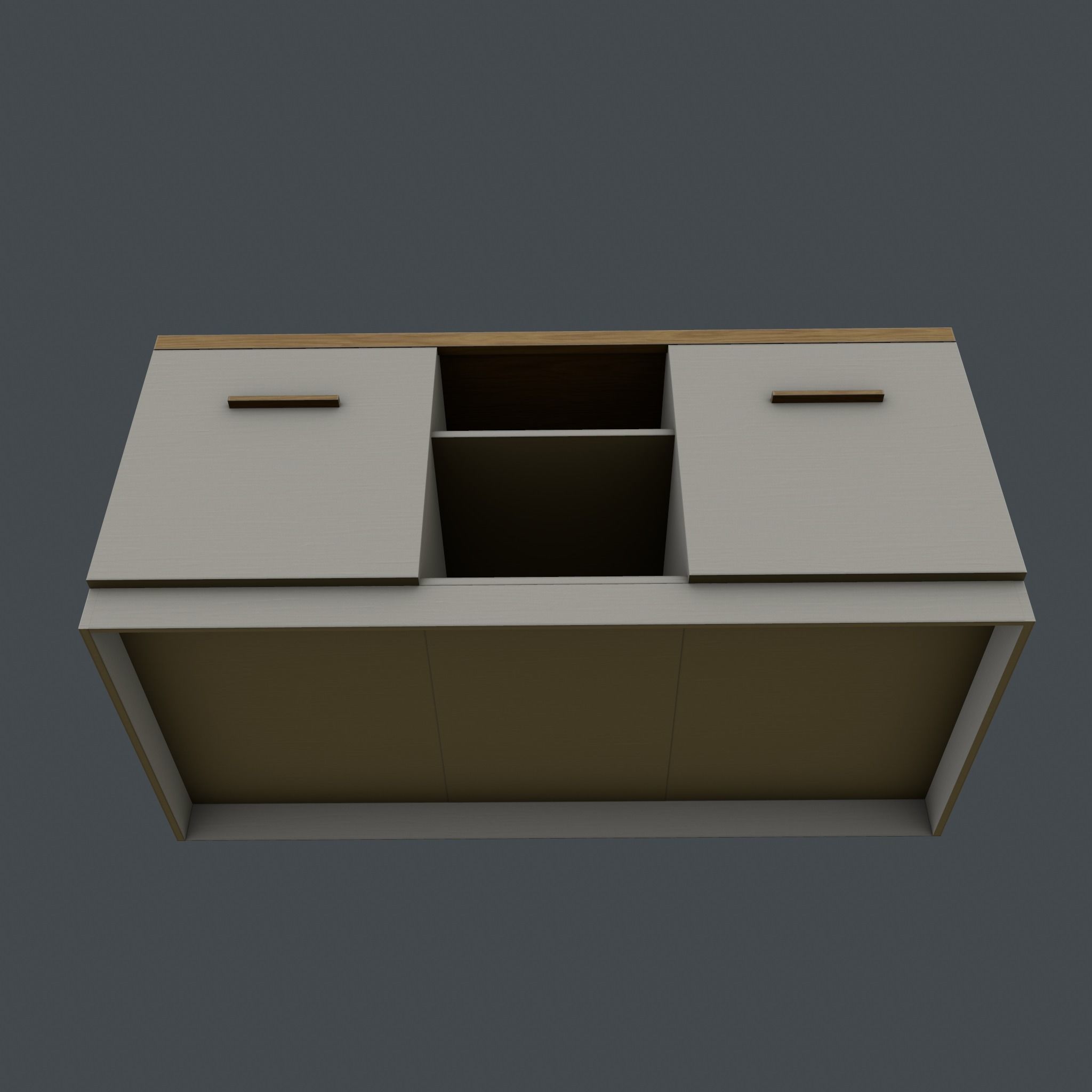 TV stand Free low-poly 3D model_11