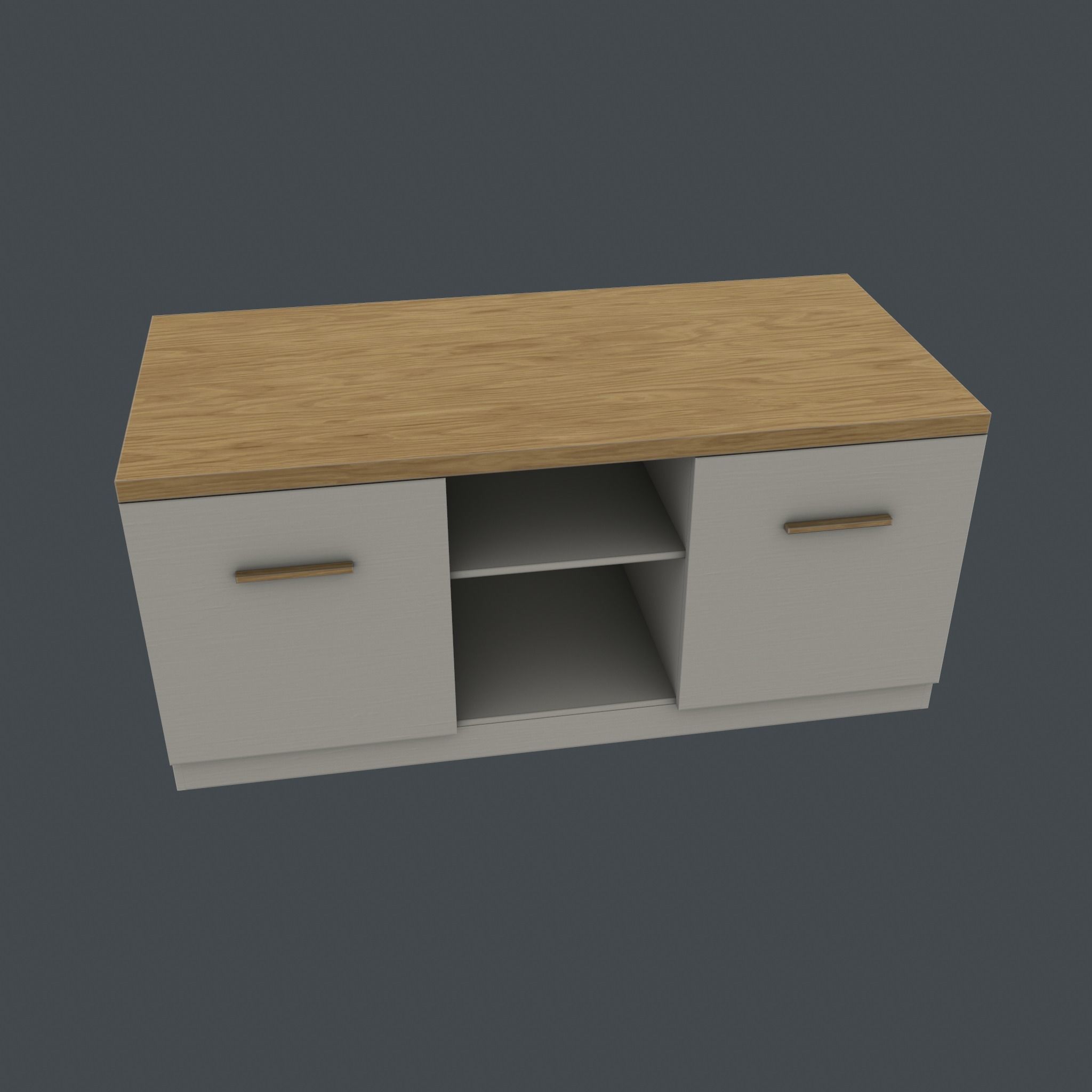 TV stand Free low-poly 3D model_5