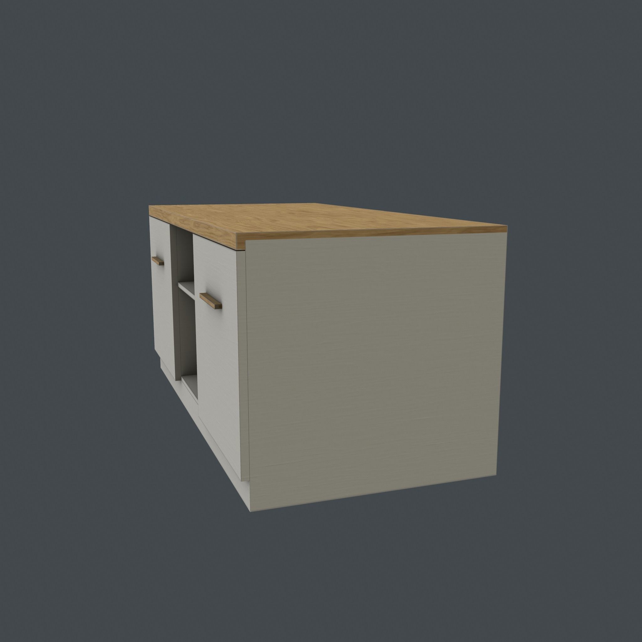 TV stand Free low-poly 3D model_7