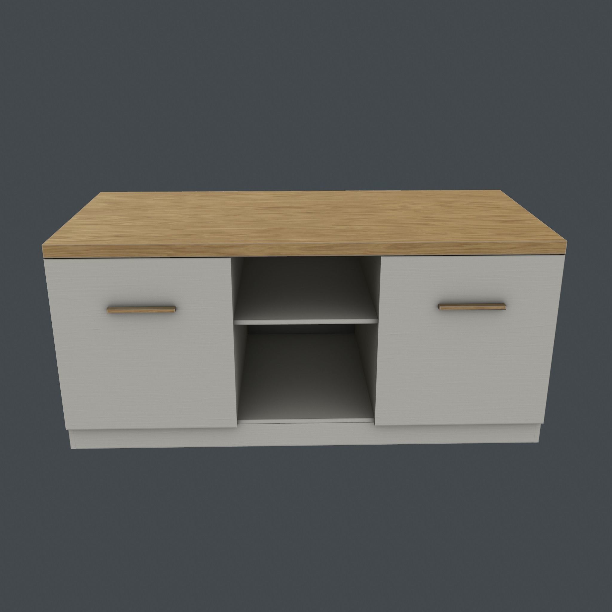 TV stand Free low-poly 3D model_12