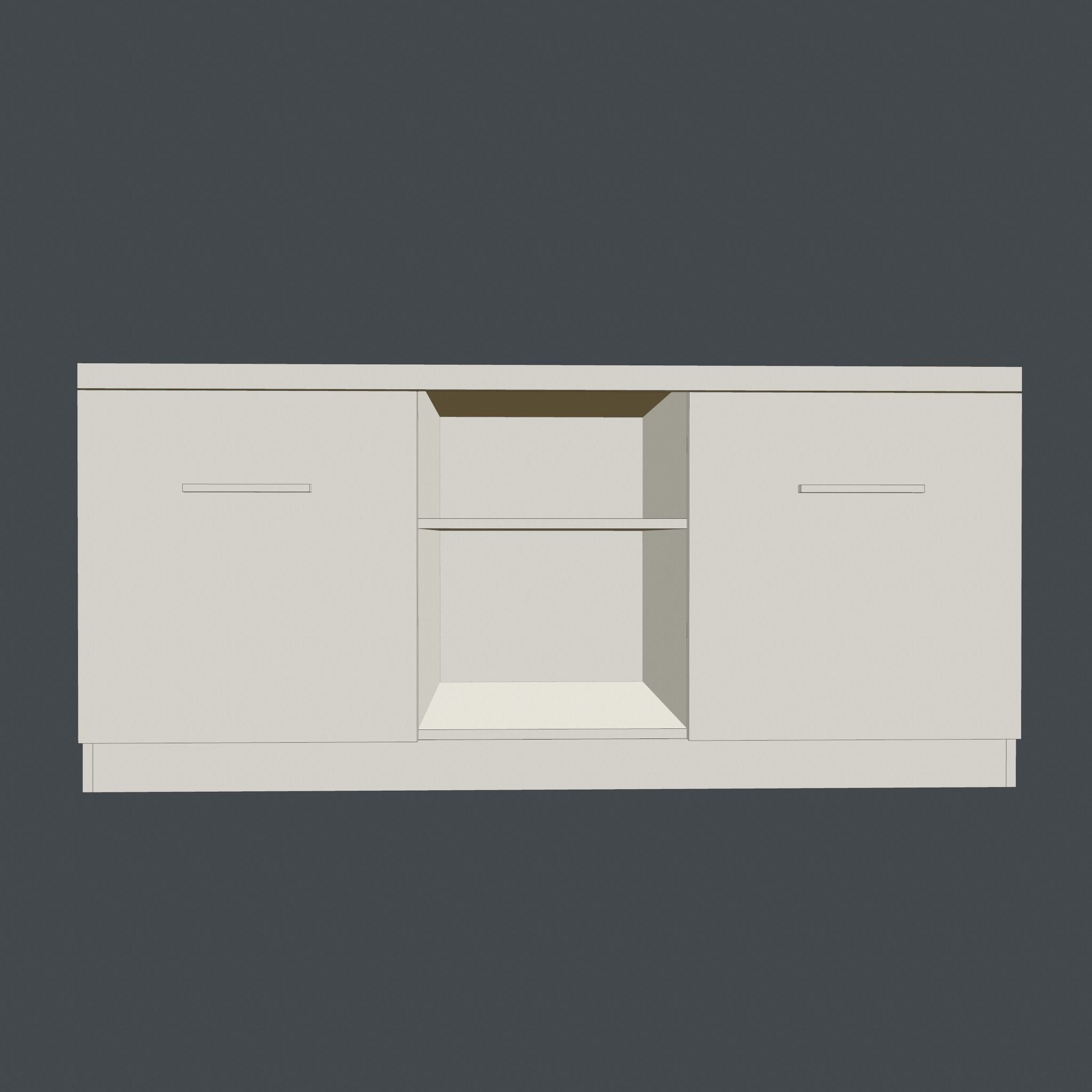 TV stand Free low-poly 3D model_13