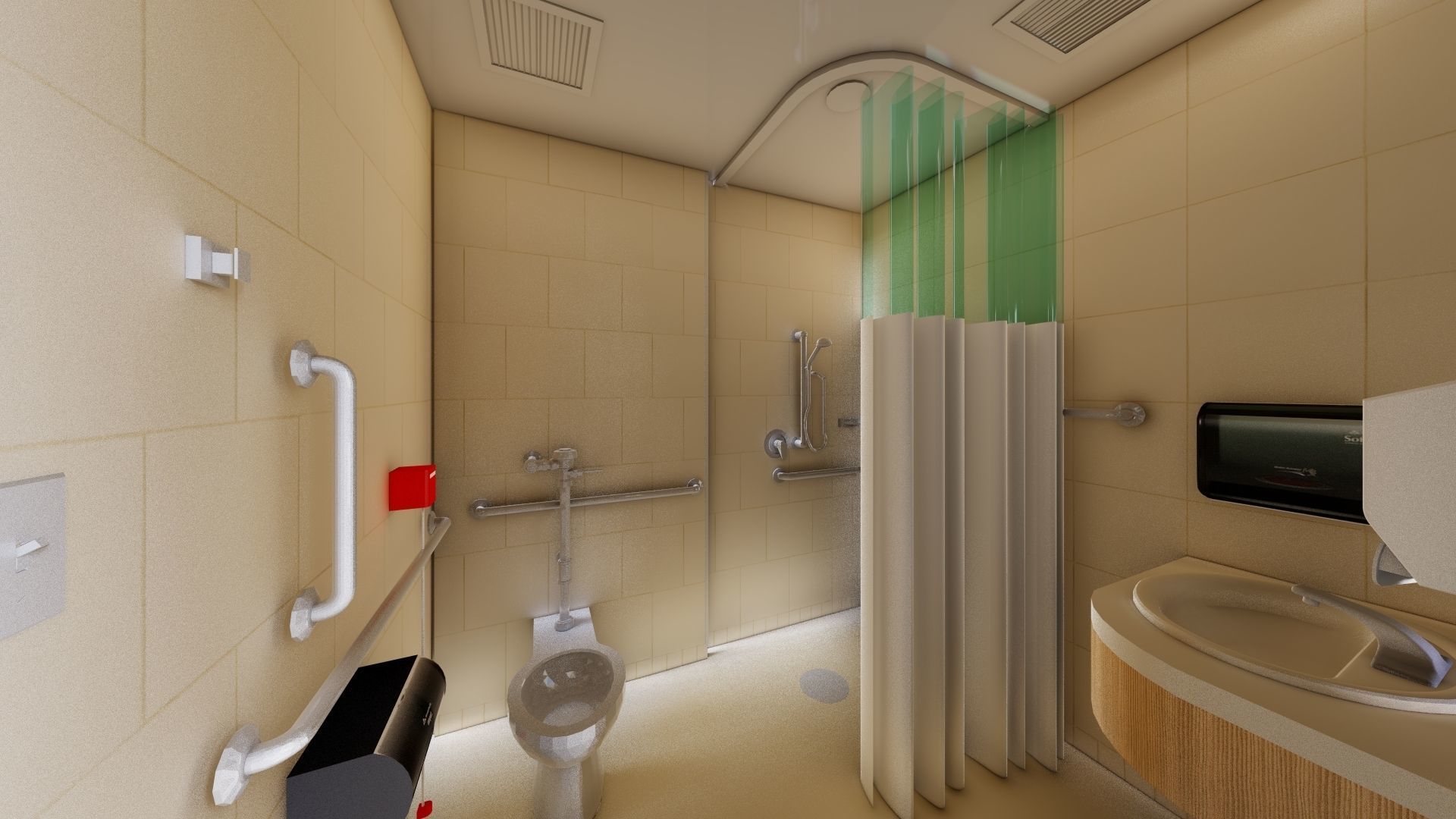 intensive care room 3D model_7