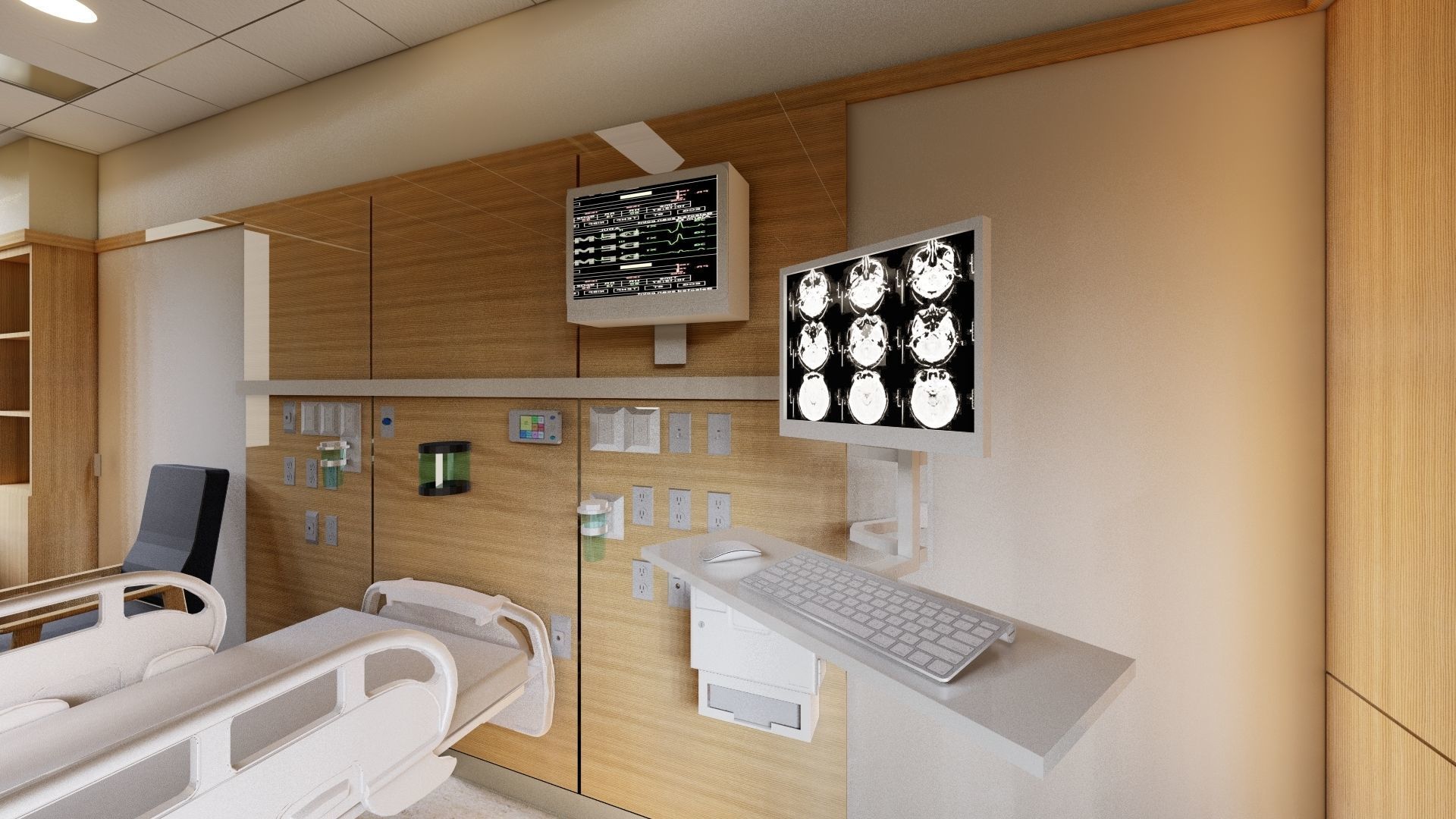 intensive care room 3D model_3