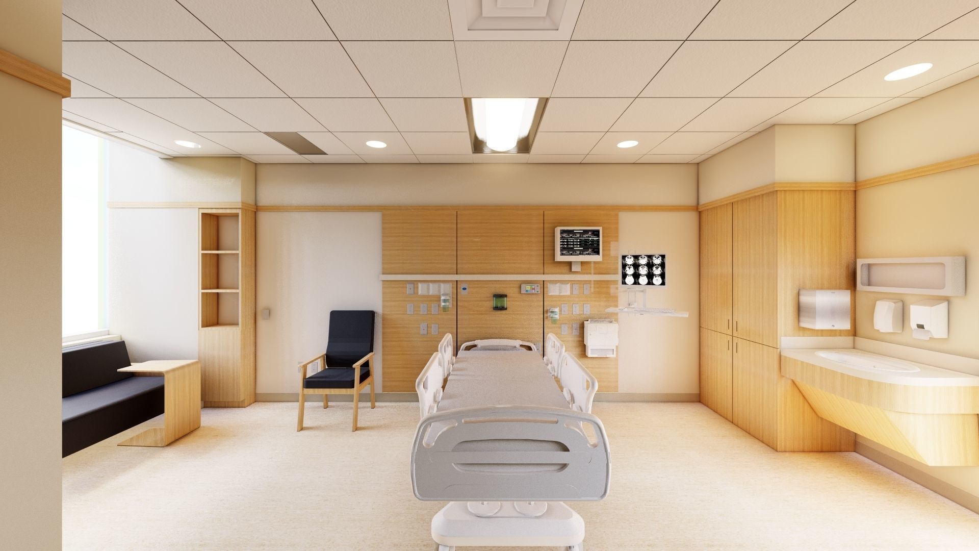 intensive care room 3D model_1