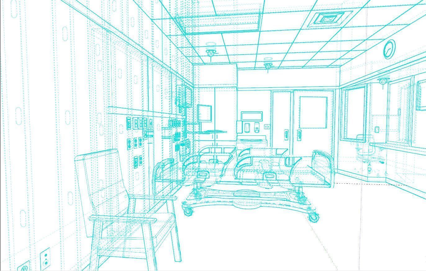 intensive care room 3D model_13