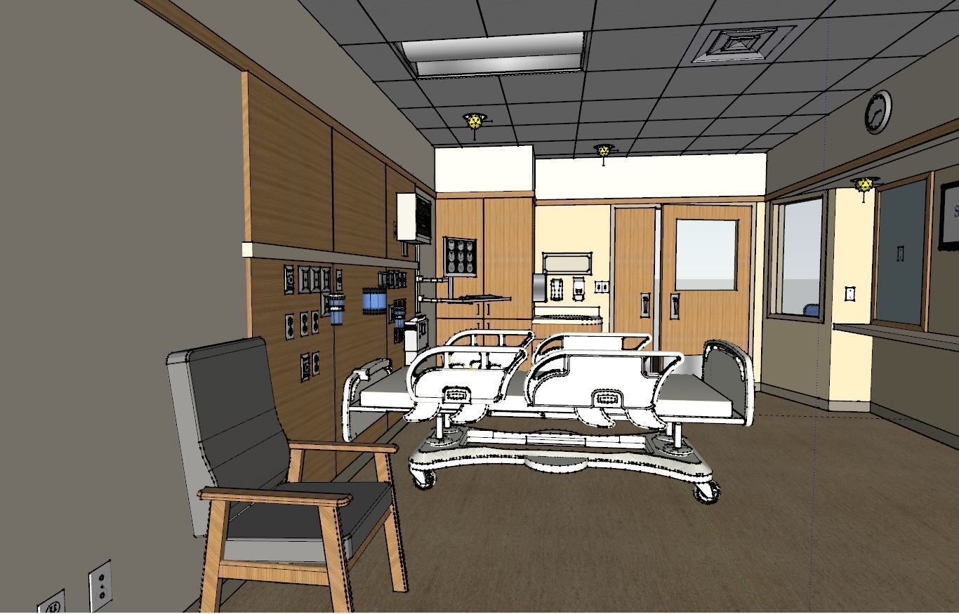intensive care room 3D model_10