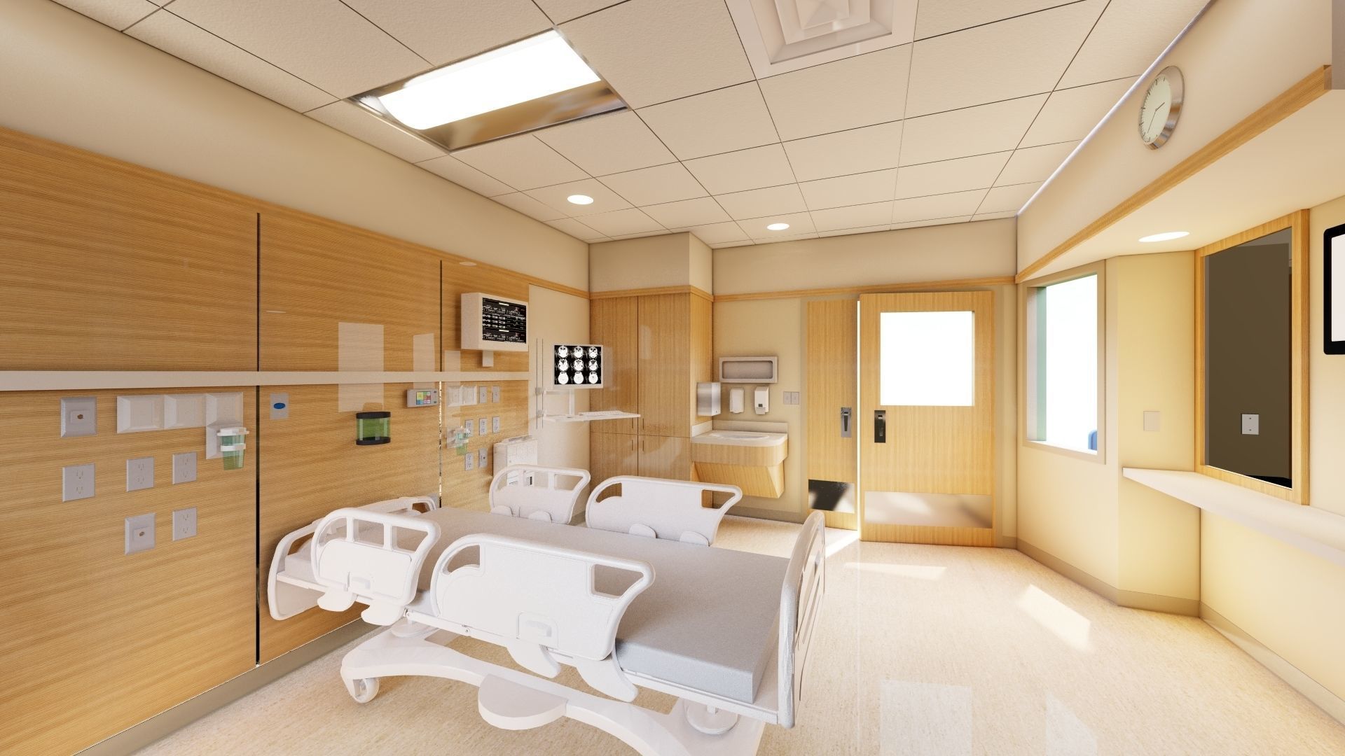 intensive care room 3D model_2