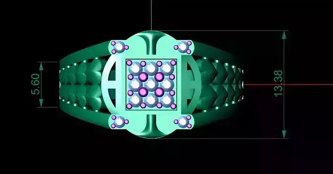 gents ring heart shak