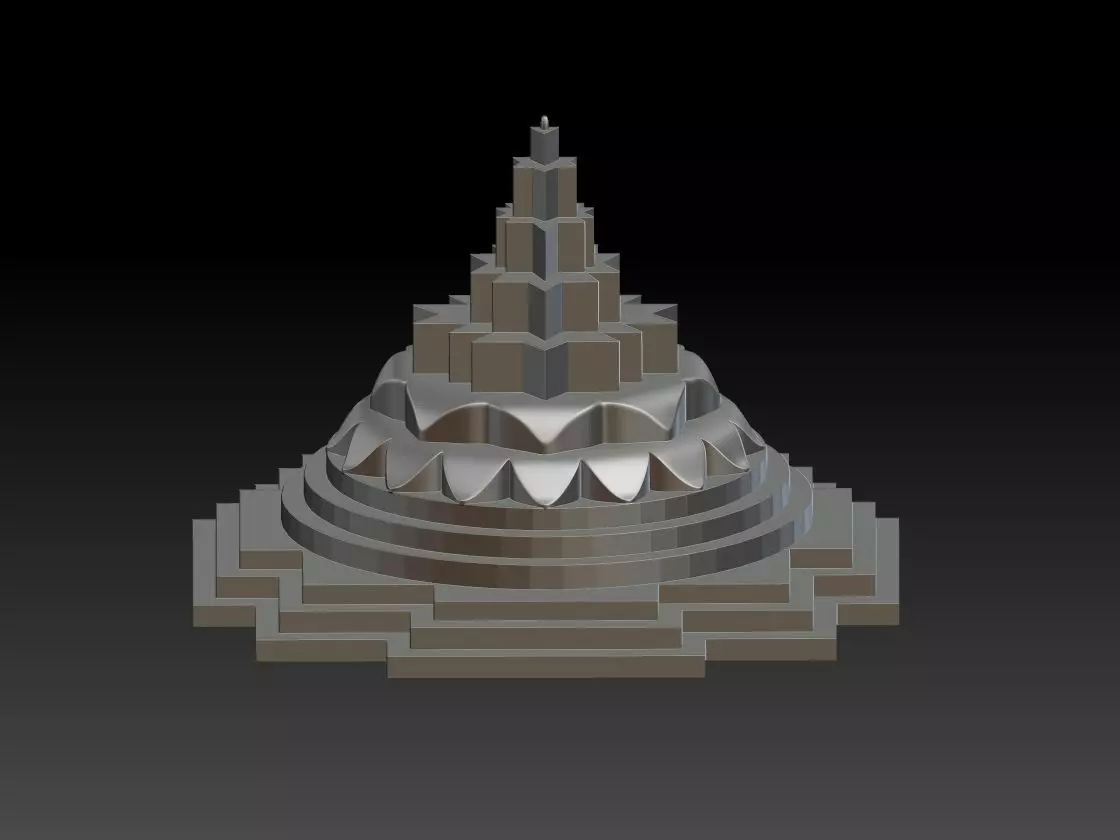 Meru Shree yantr 3D print model_0