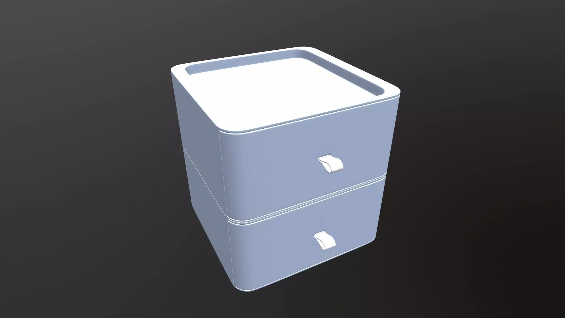 Plastic Organizer Desktop Drawer 3D model_0