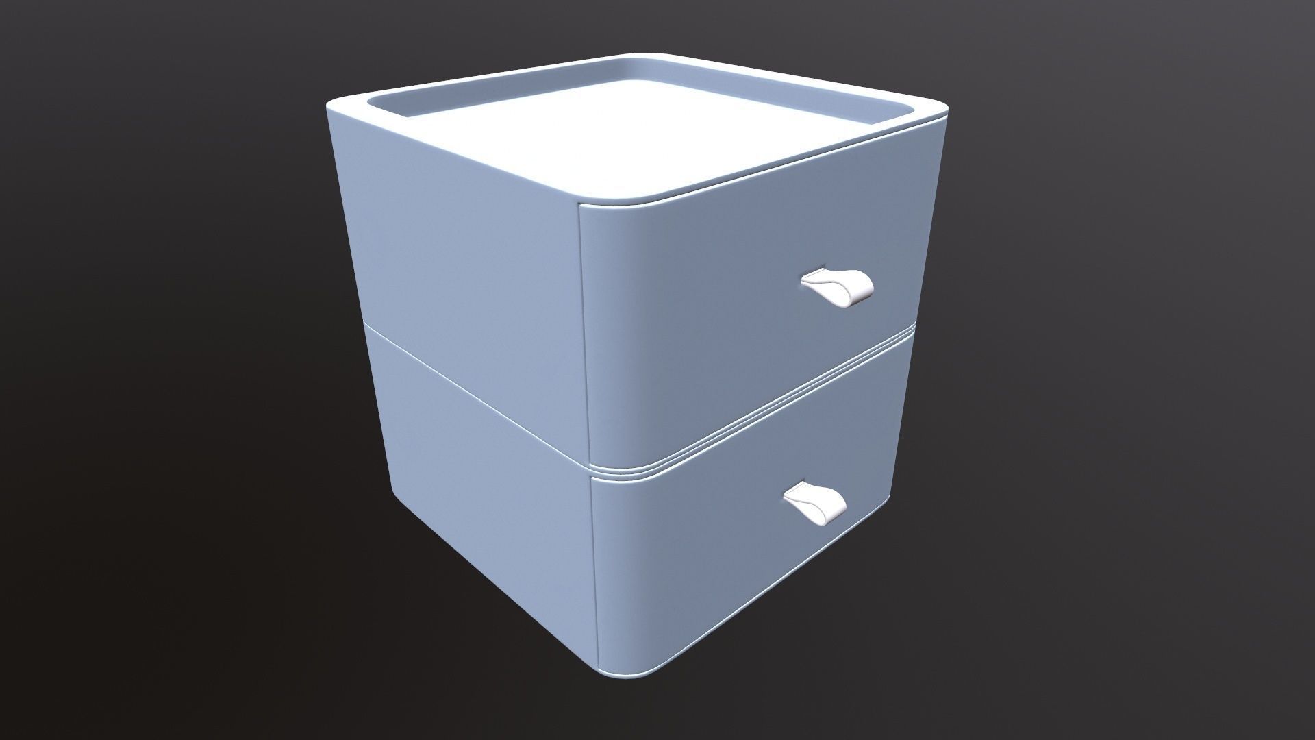 Plastic Organizer Desktop Drawer 3D model_8