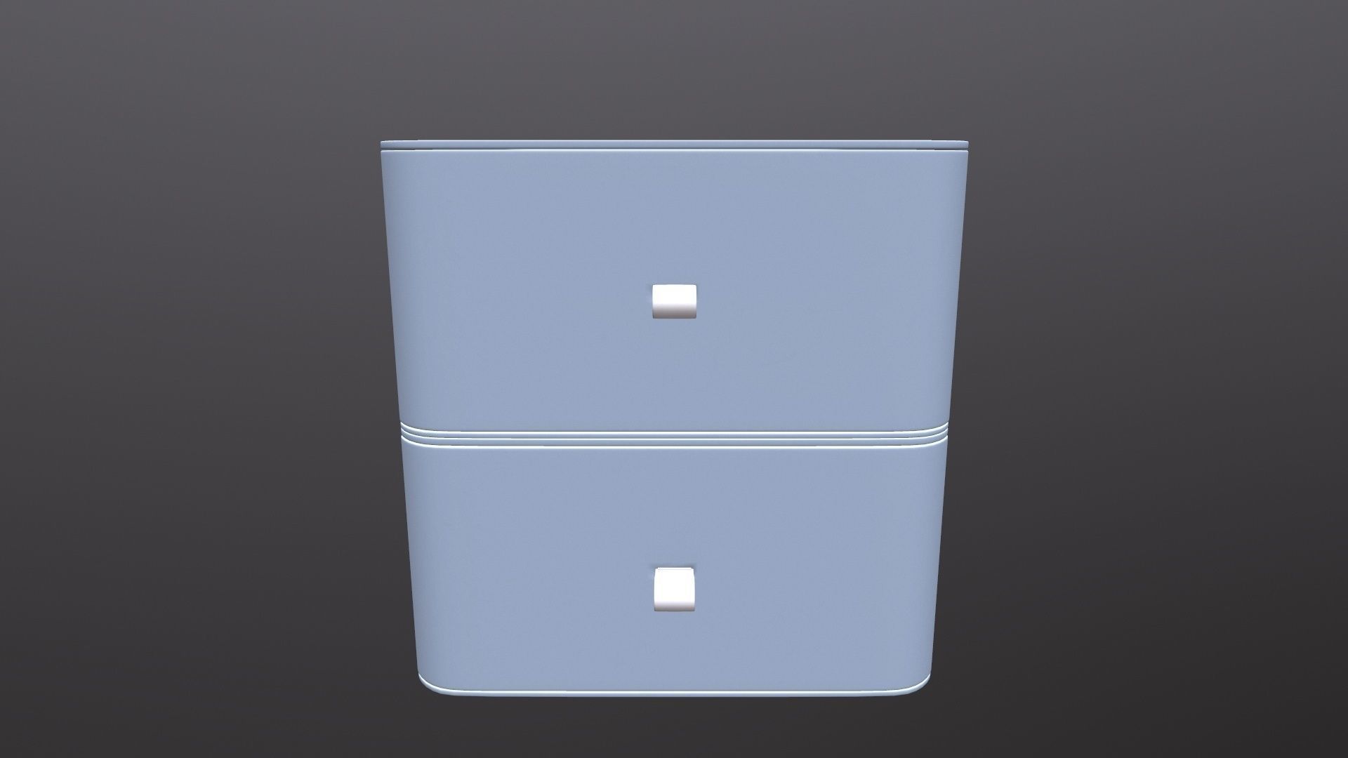 Plastic Organizer Desktop Drawer 3D model_2
