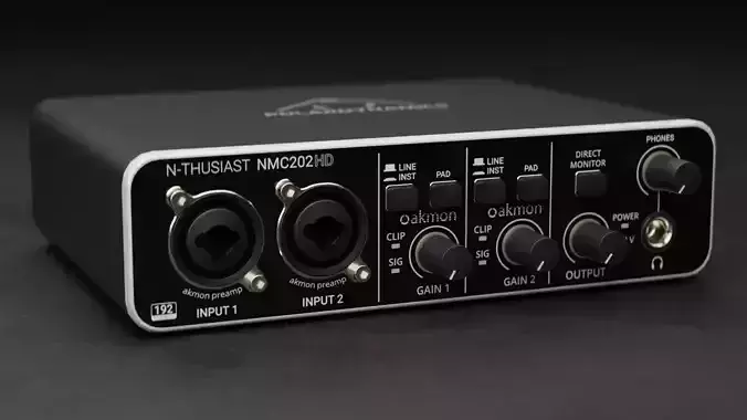 NMC202HD Audio Interface 3D model