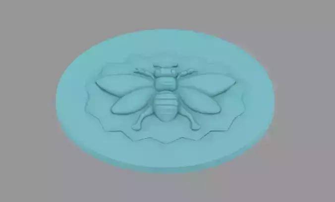 BEE FACETED SURFACE BAS RELIEF