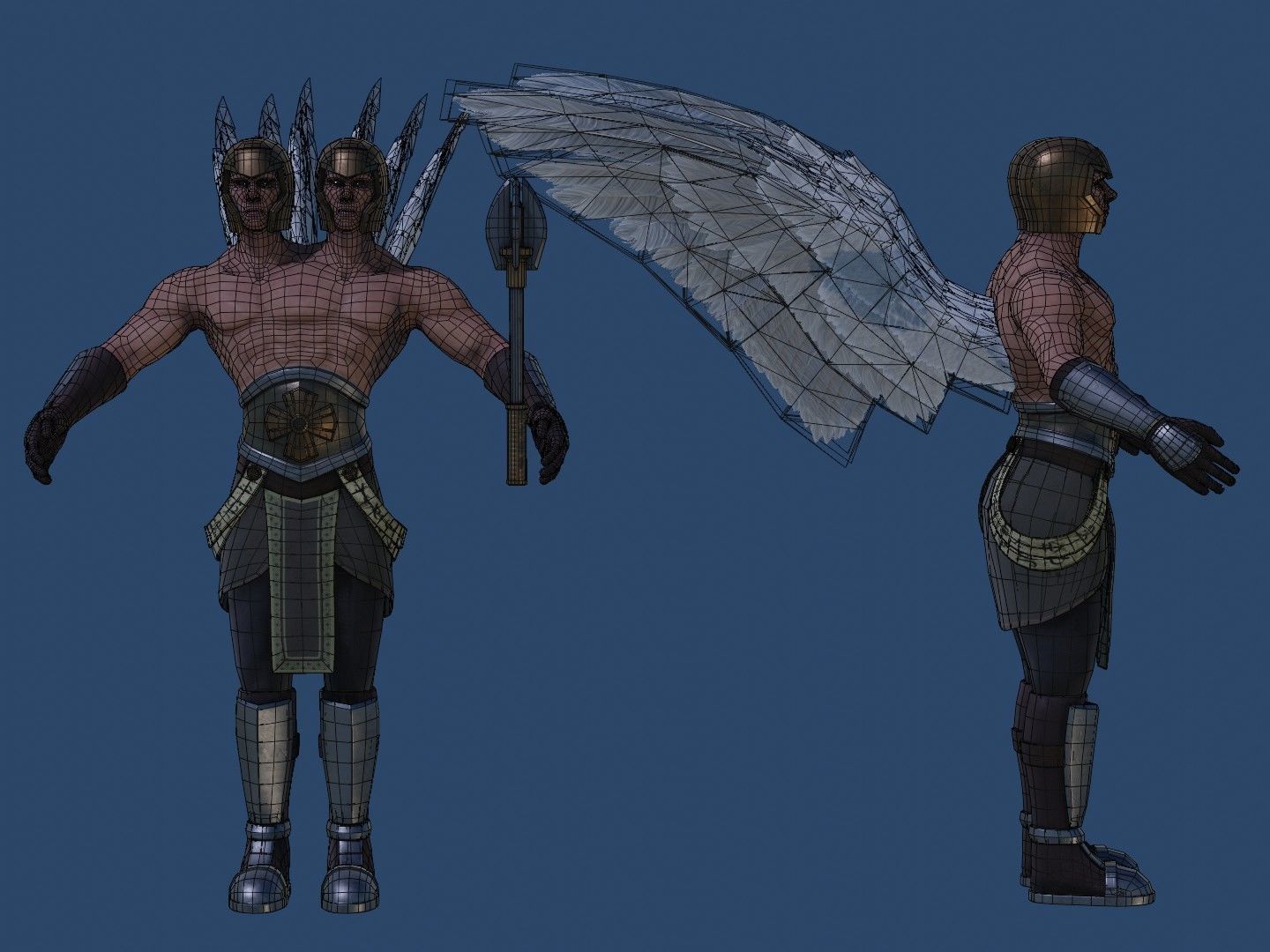 Angel Avatar Low-poly 3D model_10