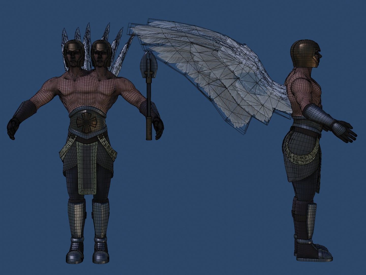 Angel Avatar Low-poly 3D model_8