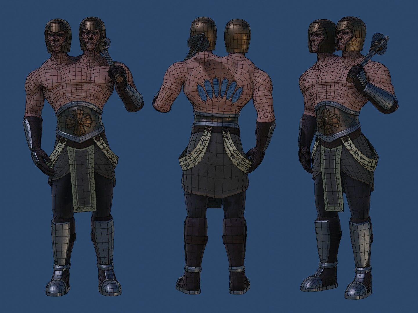 Angel Avatar Low-poly 3D model_6