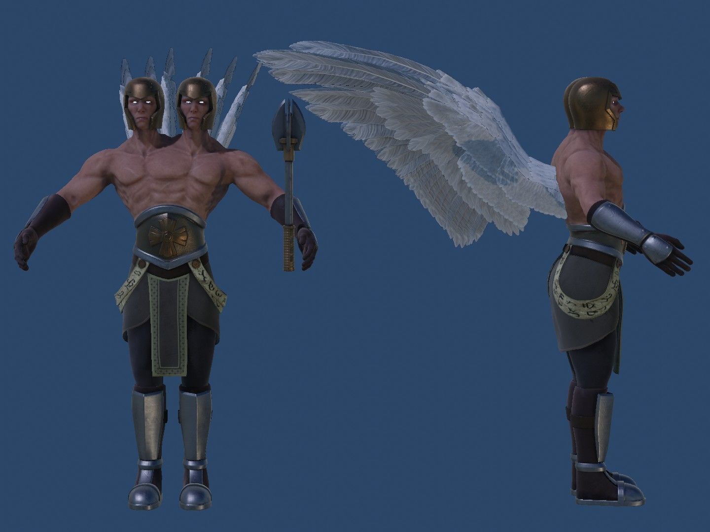 Angel Avatar Low-poly 3D model_7