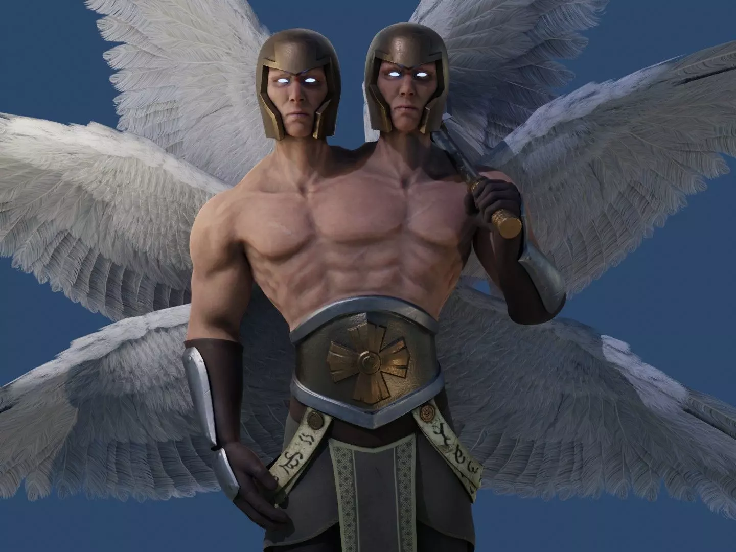 Angel Avatar Low-poly 3D model_0