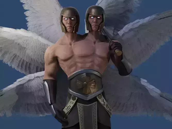 Angel Avatar Low-poly 3D model
