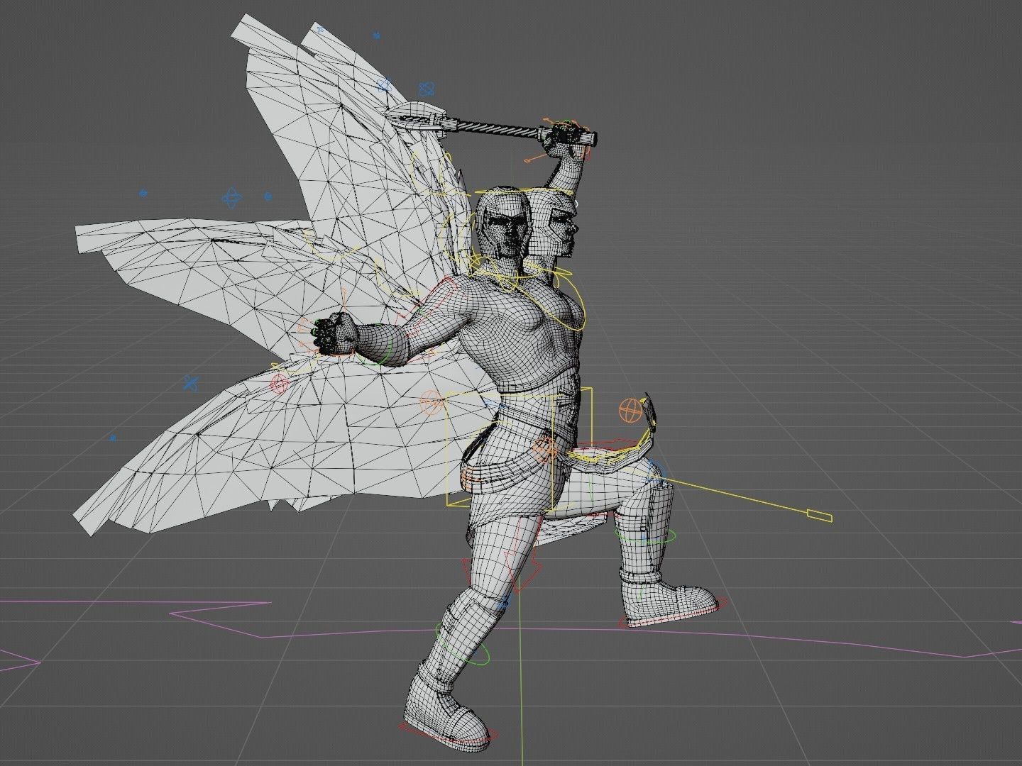 Angel Avatar Low-poly 3D model_23