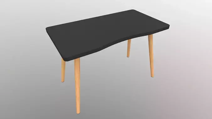 Table console with wooden legs