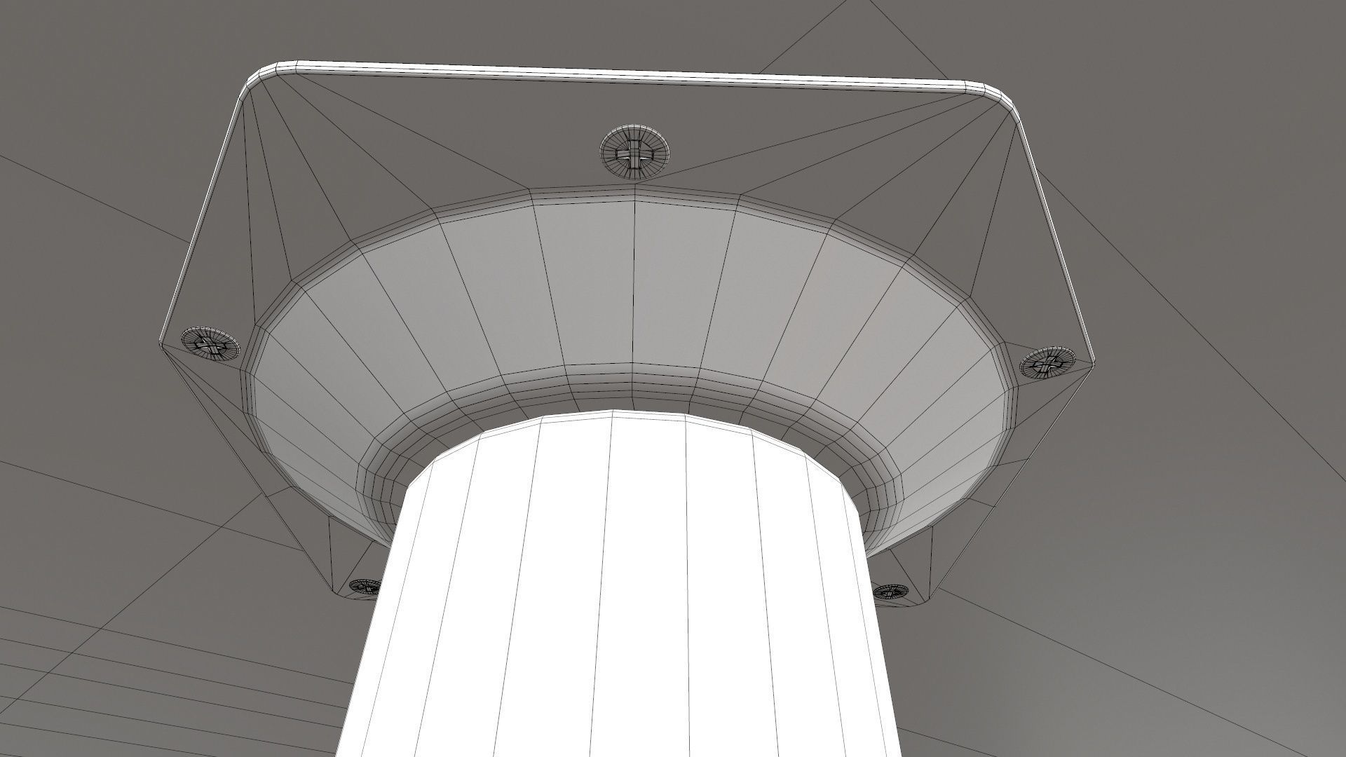 Table console with wooden legs 3D model_20