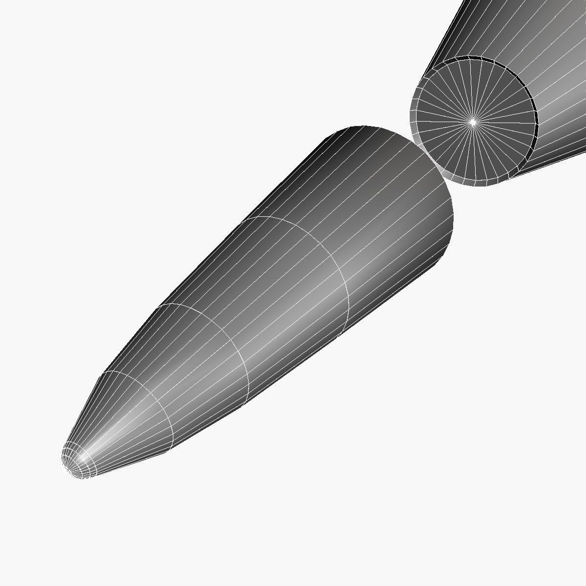 CSS-N-3 Ballitic Missile Low-poly 3D model_11