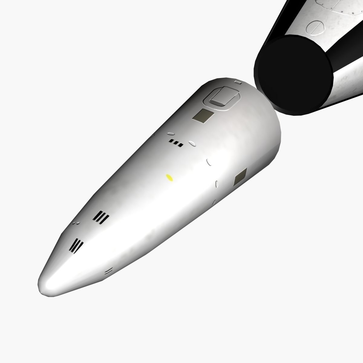 CSS-N-3 Ballitic Missile Low-poly 3D model_5