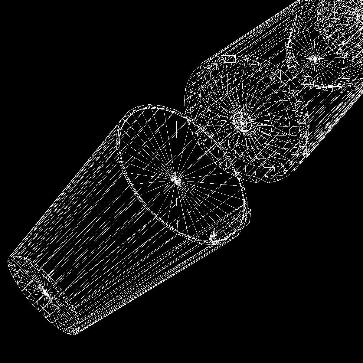 CSS-N-3 Ballitic Missile Low-poly 3D model_19