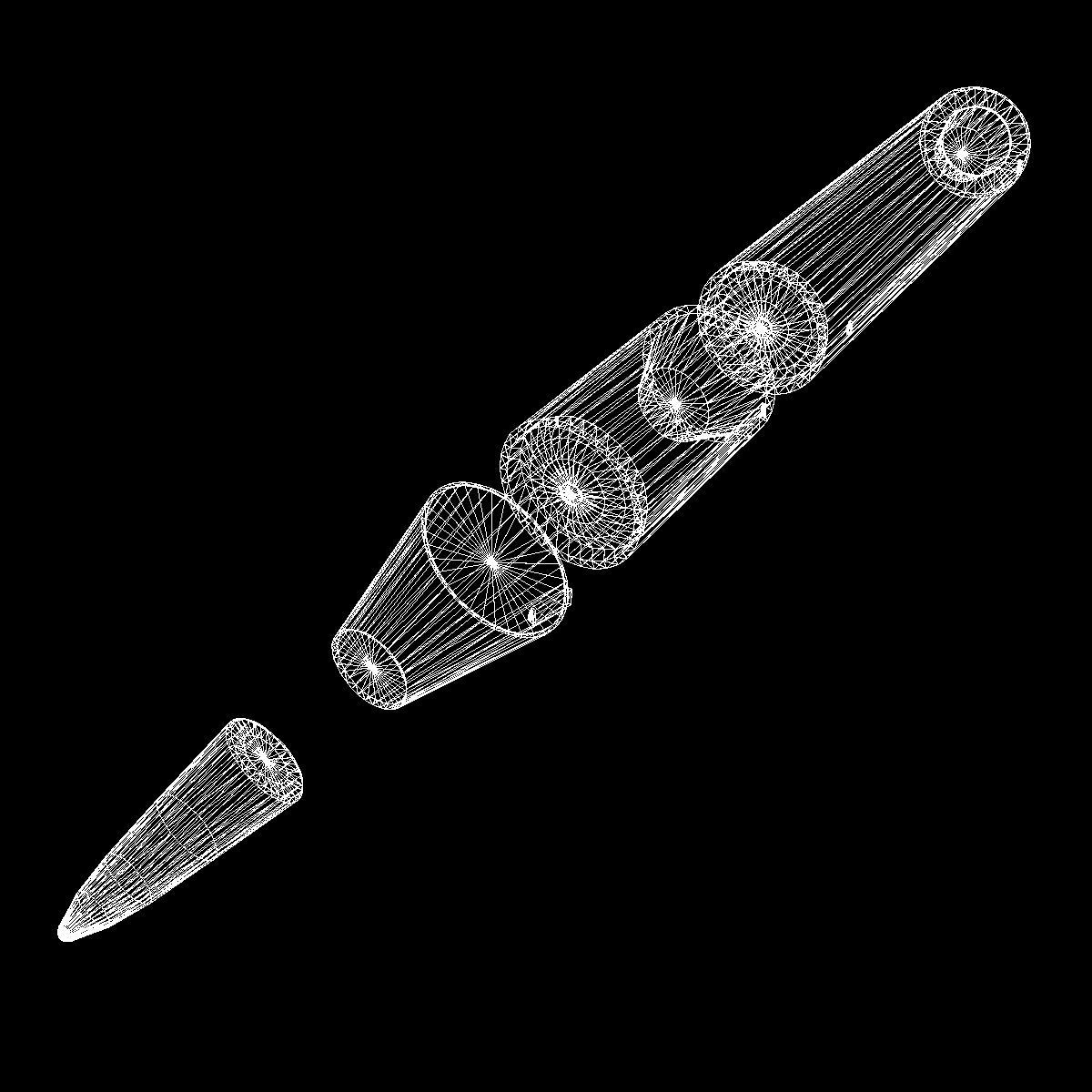 CSS-N-3 Ballitic Missile Low-poly 3D model_16