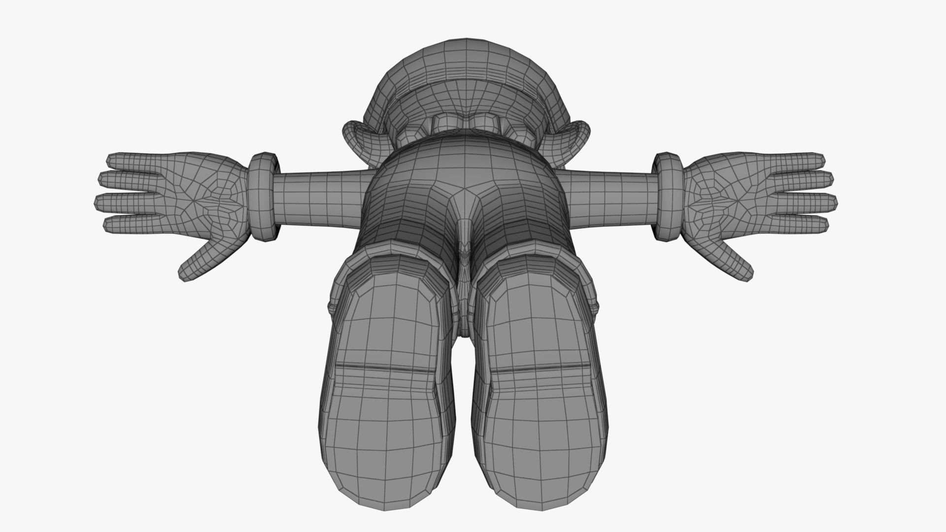 Mario And Luigi Low-poly 3D model_53