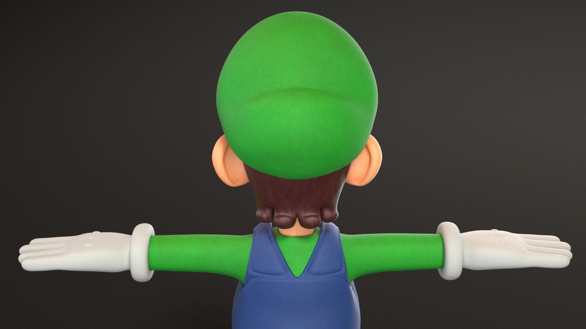 Mario And Luigi Low-poly 3D model_14